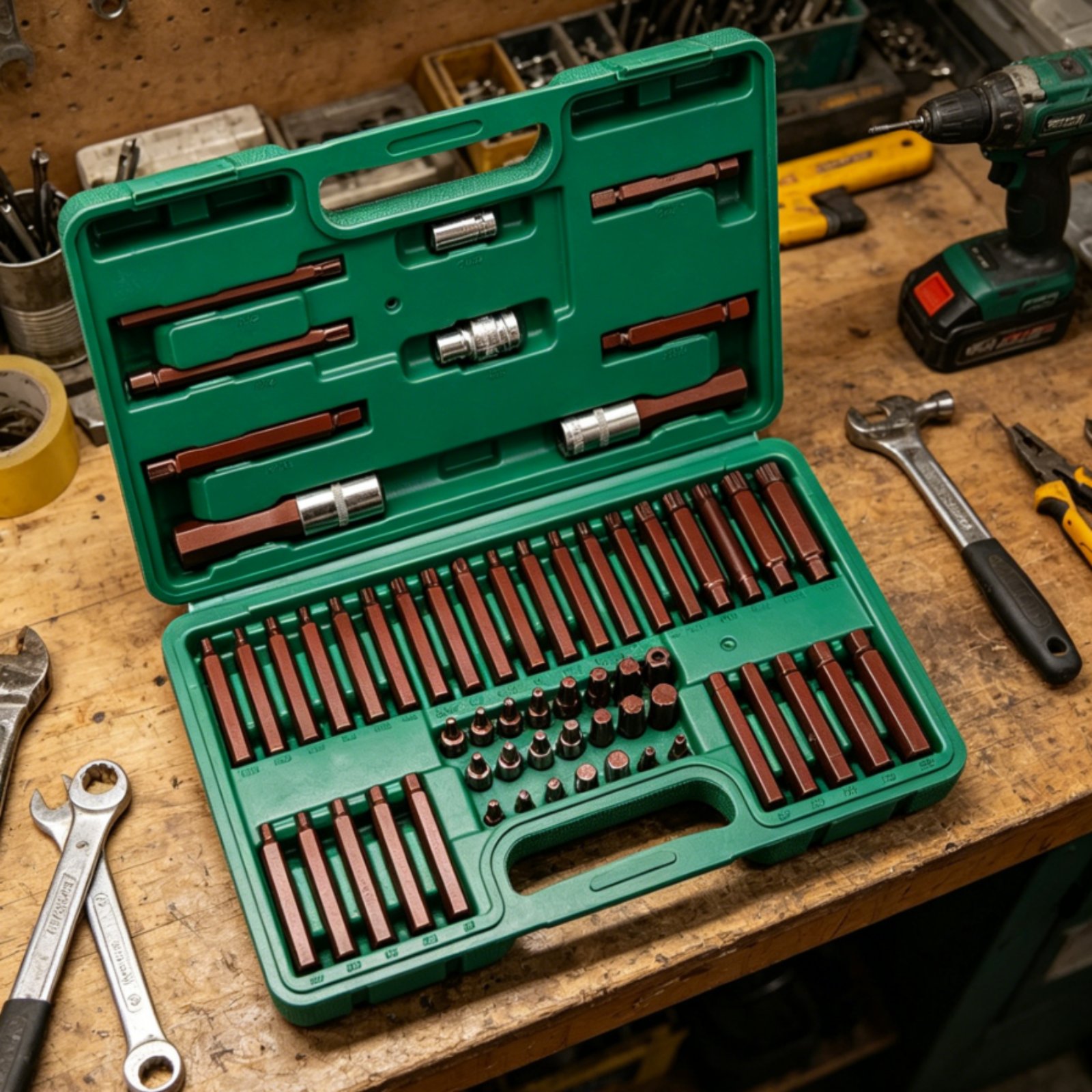Auto Repair Shop - 60 Pieces Star Drive Bit Set