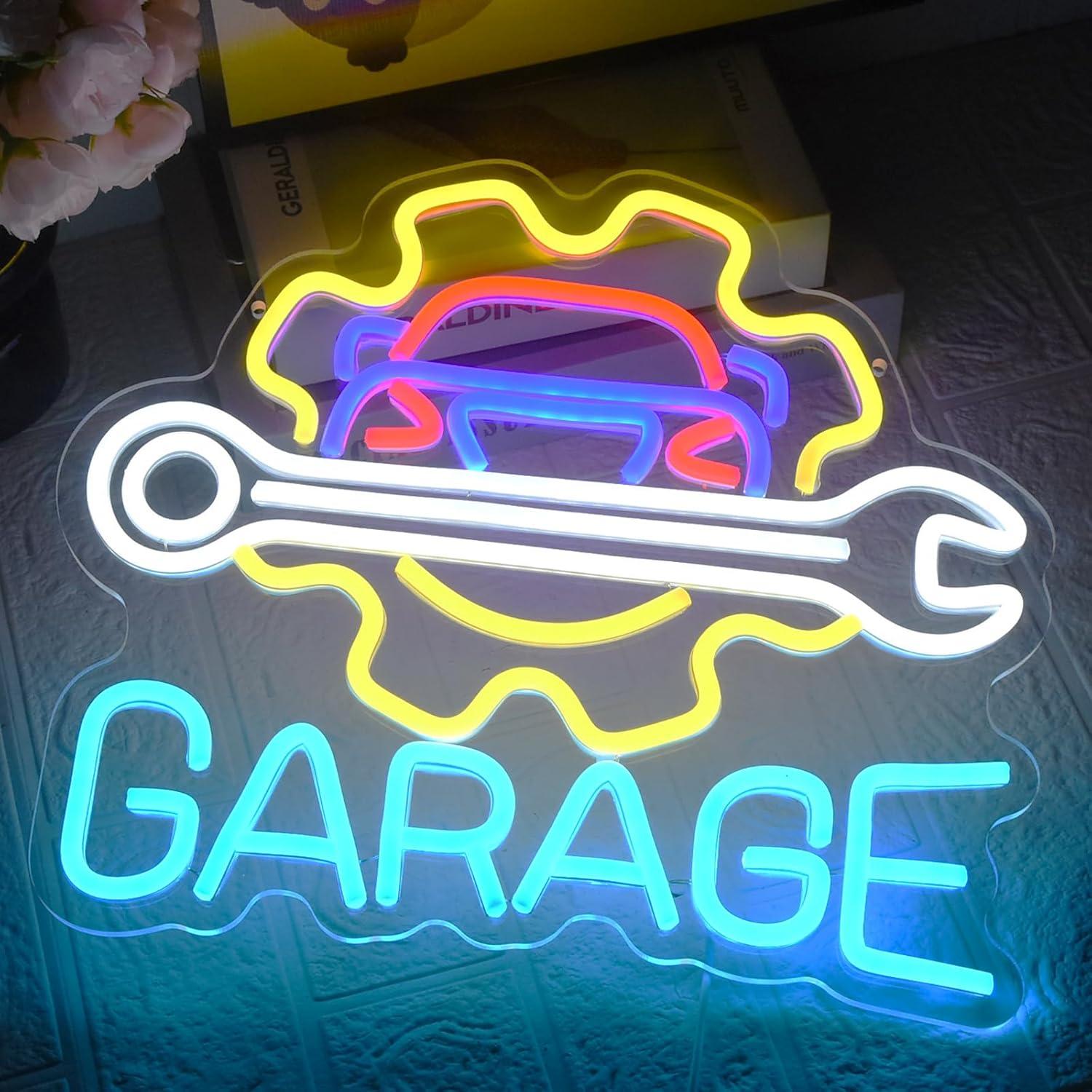 Garage Neon Sign USB Powered L - đánh giá và giá Auto Repair Shop