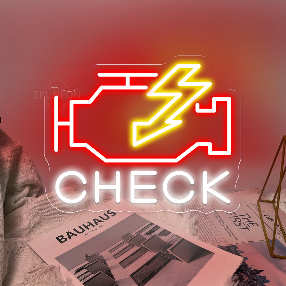 Check Engine Neon Sign Led Lig - đánh giá và giá Auto Repair Shop Signs