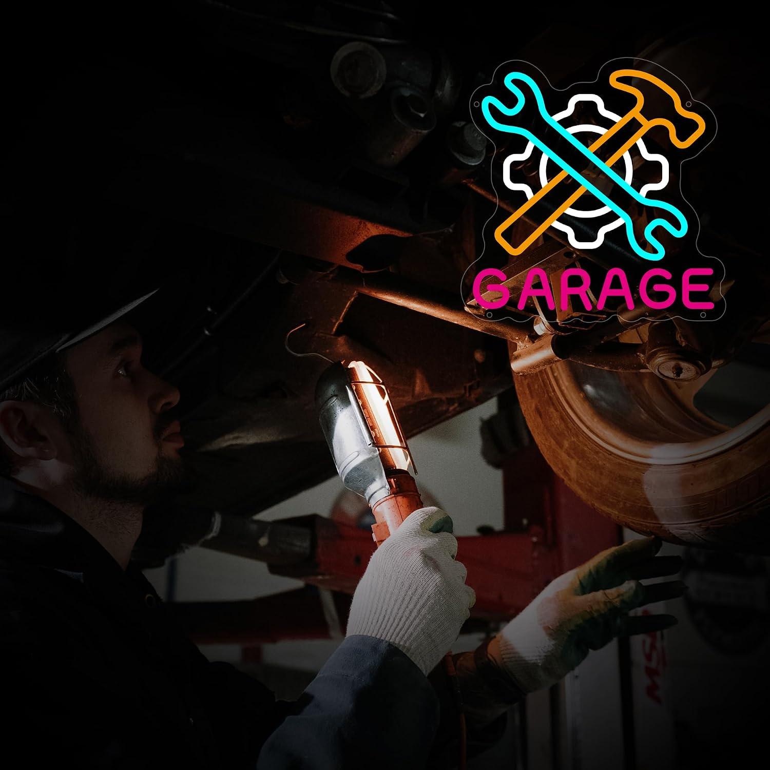 Garage Neon Sign Powered LED N - đánh giá và giá Auto Repair Shop Signs
