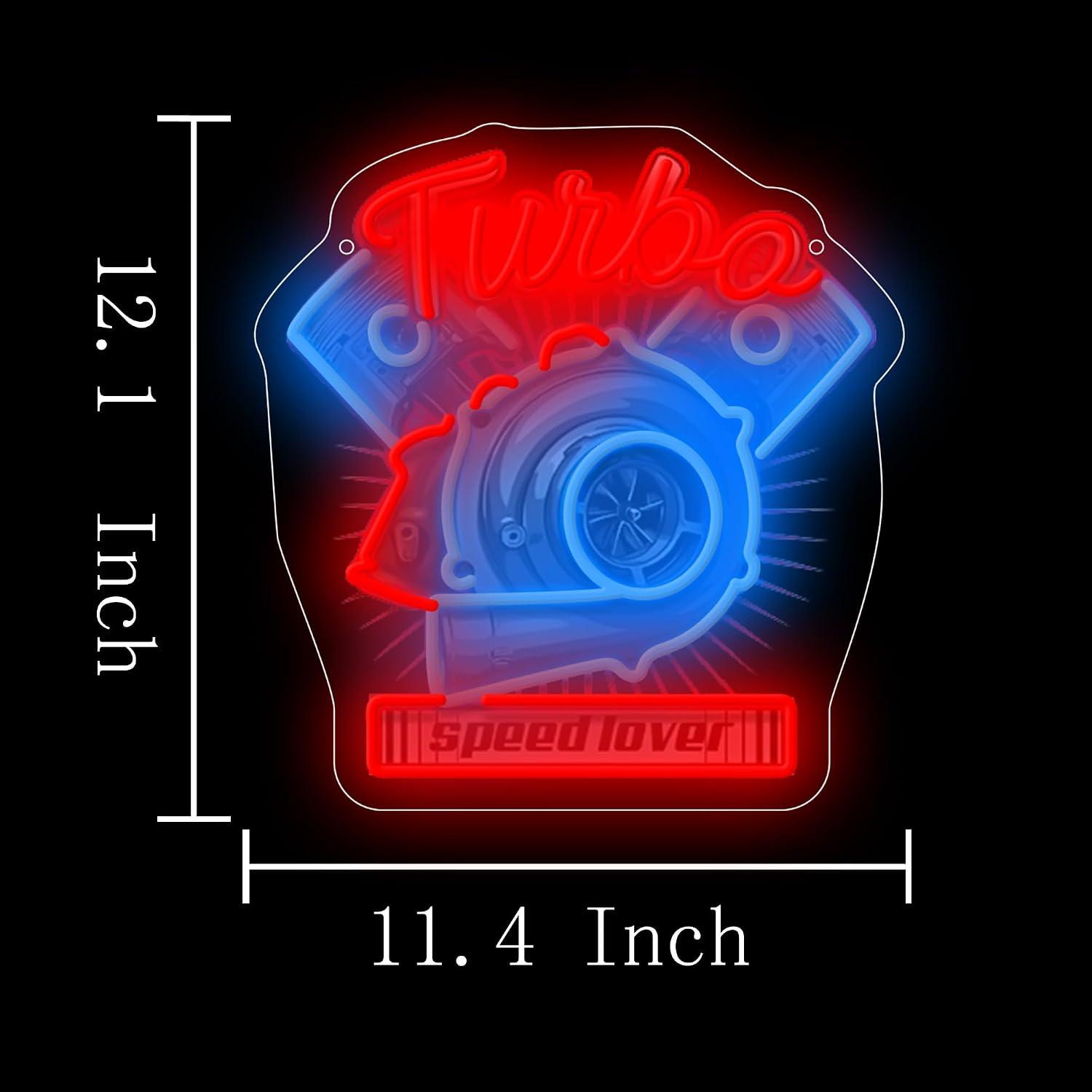 Turbo Engine Neon Sign Dimmabl - đánh giá và giá Auto Repair Shop Signs