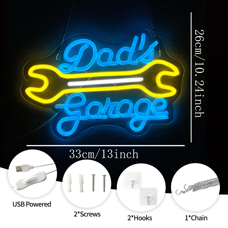 Garage Neon Sign for Wall Deco - đánh giá và giá Auto Repair Shop Signs